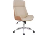 Sedia Da Ufficio Moderna - Sedia Da Ufficio - Funzione Girevole, Alto Comfort | Colore: Naturale/Crema