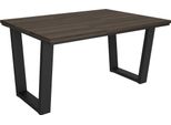 Tavolo Da Pranzo, 140X90X74 Cm, Per 6 Persone, Tavolo Cucina, Rovere Scuro