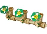 Js Atv-Verteiler, Steig.Spindel 3-Fach,Dn25,Eing. 1",Ob.A. 1 1/4"""