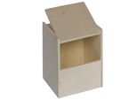 Cassetta Nido Esotica Nobby Semiaperta Con Barra Di Avvicinamento 12 X 12 X 15 Cm