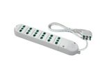 Fanton 41040 Cavo Di Prolunga 1,5 M 6 Prese Ca Bianco