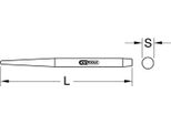 Ks Tools Mandrino Passante, 23 Mm