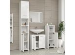 Vicco Specchio Bagno Kiko, 45 X 60 Cm, Bianco Lucido