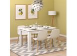 Vicco Tavolo Da Pranzo Karlos, 140 X 90 Cm, Bianco