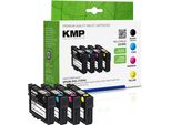 Kmp Multipack E218VX - Confezione Da 4 Pezzi - Alta Resa - Nero, Giallo, Ciano, Magenta - Compatibile - Cartuccia D'inchiostro