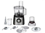 Bosch | Robot Da Cucina | MCM3401M | 800 W | Numero Di Velocità 2 | Capacità Vasca 2,3 L | Frullatore | Tritatutto | Nero/Acciaio Inox