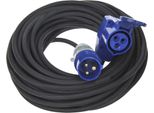 Cavo Prolunga Cee 10M Con Connettore Cee Ad Angolo + Presa Schuko 3X1,5Mm²