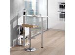 Vicco Tavolo Bar Alto Vincent, 113 X 40 Cm, Bianco
