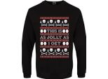 Grindstore Maglione Di Natale Da Uomo This Is As Jolly As I Get GR1919 (Xs) (Nero)