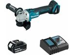 Mini Smerigliatrice Angolare Makita DGA504RTJ1-SK (1 X 5,0 Ah + DC18RC)