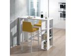 Vicco Tavolo Bar Alto Noel, 120 X 60 Cm, Bianco