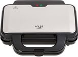 Adler | Ad 3043 | Tostapane Per Panini | 900 W | Numero Di Piastre 1 | Numero Di Pasticcini 2 | Nero
