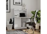 Vicco Scrivania Per Segretaria Alena, 85 X 27 Cm, Bianco