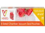 Vesta - Confezione 25 Sacchetti Per Sottovuoto Verticale 20 X 30 X 5 Cm