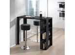 Vicco Tavolo Bar Con Sgabelli Noel, 120 X 60 Cm Con 2 Sgabelli Da Bar, Nero