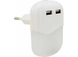 Ansmann Luce Notturna A Led Con Sensore Crepuscolare E 2X Usb - Luce Led
