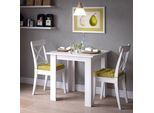 Vicco Tavolo Da Pranzo Karlos, 80 X 80 Cm, Bianco