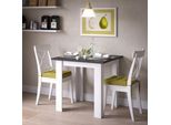 Vicco Tavolo Da Pranzo Karlos, 80 X 80 Cm, Antracite/Bianco