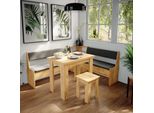 Vicco Gruppo Panca Ad Angolo Roman, 180 X 150 Cm Con Tavolo, Quercia Dorata/Antracite