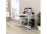 Vicco Scrivania Con Ruote Harm, 80 X 50 Cm, Bianco