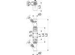 Js Wz-Einbaugarn.Steigrohr,Qn 6,0 1 1/4 "X1 1/4"",Bueg.:Edelst.,Starr"