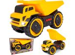 Malplay Autocarro Ribaltabile Veicolo Da Costruzione Autocarro Ribaltabile Luce Suono Giocattolo Educativo Da 3 Anni Regalo Per Bambini Giallo