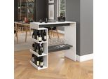 Vicco Tavolo Bar Alto Dana, 108 X 50 Cm, Bianco/Antracite