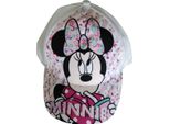 Cappellino Disney Minnie Mouse Cappello Da Sole Con Glitter Per Bambini Bianco, Taglia 52