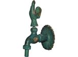 Js Nostalgie-Auslaufventil,Mit Sv Motiv:Hahn,Dn15,1/2",Ms-Patiniert"