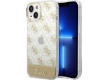Guess Guhcp14Mhg4Mhg Custodia Rigida Per Iphone 14 Plus / 15 Plus 6.7 Oro/Oro 4G Pattern Script
