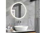 Vicco Specchio Bagno , 60 X 60 Cm Rotondo, Bianco