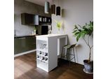 Vicco Tavolo Bar Alto Ross, 115 X 50 Cm, Bianco