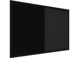 Lavagna In Sughero Combi Sughero Nero / Magnetica Nera 90X60 Cornice In Legno Laccato Nero