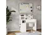 Vicco Scrivania , 2 Parti, Con Sgabello, Bianco