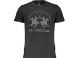 La Martina T-Shirt Uomo Tessile Nero SF13262 - Taglia: Xl