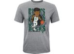 Maglietta Outerstuff Hype Breakers A Manica Corta In Triblend Junior, Milwaukee Bucks - Antetokounmpo Giannis, Taglia: M