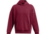 Under Armour Icon Heavyweight Fleece Wash Oversized Kapuzenpullover Rot M / Regular Mann Rot M
