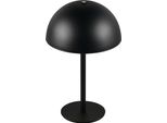 Lampada Da Tavolo A Led, Metallo Nero, Touch Dimmer, Batteria Ricaricabile, H 21 Cm