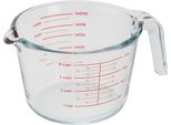 Misurino Judge Kitchen, Vetro Borosilicato, 1 L, Trasparente/Rosso