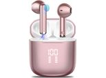 Cuffie Bluetooth 5.3 Senza Fili Con Microfono Enc, Auricolari Senza Fili Con Bassi Profondi Per 25 Ore, Controllo A Sfioramento, Auricolari Impermeabili IP7 Con Indicatore Led