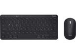 Set Tastiera E Mouse Wireless, Layout Qwerty, 84% Plastica Riciclata, Tastiera Wireless Ricaricabile Multidispositivo Con Mouse Per Pc, Laptop, Mac, Ipad