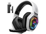 Cuffie Da Gioco, Interfaccia Type-C E Usb Senza Fili A 2,4 Ghz Con, Auricolare Bluetooth, Con Cancellazione Del Rumore Del Microfono, Pc/Ps4/Ps5/Mac, Durata Della Batteria Di 20H+