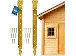 Kotarbau® Set Di 2 Cerniere 400 Mm Cerniere Per Porte In Acciaio Zincato Cerniere Per Porte Dorate Cerniere Per Cancelli Da Giardino Pieghevoli Cerniera Per Persiane Cerniere Per Porte Cerniere Per Cancelli Da Giardino Cerniere A Croce Cerniere Per Cancelli