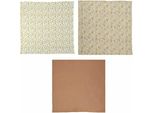 Pack Of 3 Swaddles - Domiva - Honey Moon - Cotone Muslin - Soft And Breathable