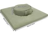 Cuscino Da Meditazione, Design Ergonomico, Uso Versatile, Verde, Vedi Sotto Per La Descrizione Delle Dimensioni