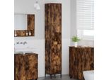Syfax™ Mobile Da Bagno Con Cassetto Rovere Fumé 31,5 X 33 X 190 Cm