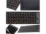 Adesivi Per Tastiere Di Computer Portatili, Pc 13X13, Cirillico E Qwerty