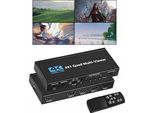 Splitter Hdmi 4X1 Quad Multi Viewer Switch 4X1 Splitter 4K + Fernbedienung