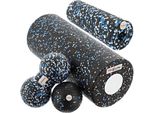 Set Di Massaggio Crossfit 5 In 1, Palla A Rotelle In Epp - Blu