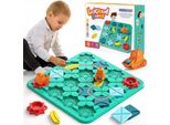Gioco Di Logica Da Tavolo Puzzle Labirinto Costruire Una Strada Per Un Regalo Blocchi